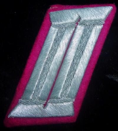 German Officer Fire Police Collar Tab