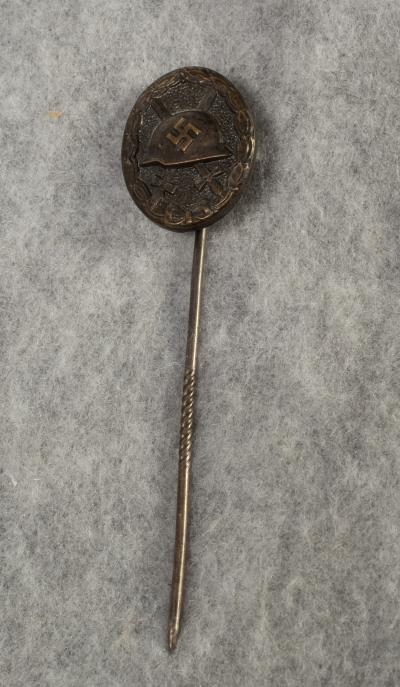 WWII German Black Wound Badge Stick Pin