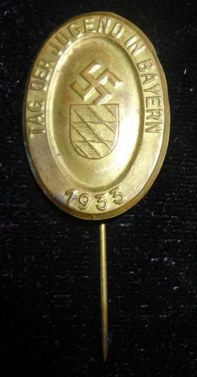 Tag Der Jugend in Bayern 1933 Tinnie Pin