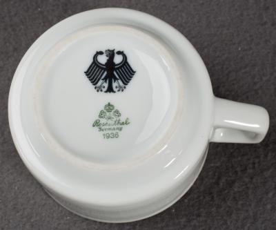 WWII German Army Mess Hall Coffee Mug Weimar Eagle