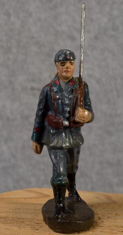 WWII German Marching Soldier Luftwaffe Elastolin