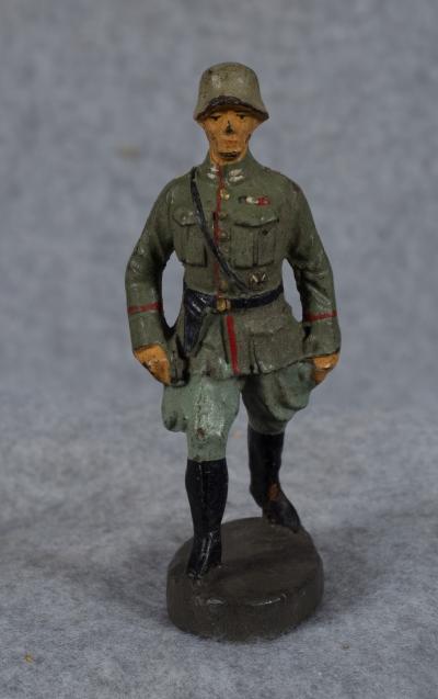 German Toy Marching Officer Soldier Elastolin