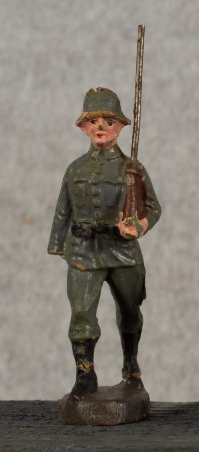 German Toy Marching Soldier Elastolin