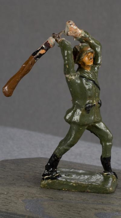 German Toy Soldier Attacking Schusso