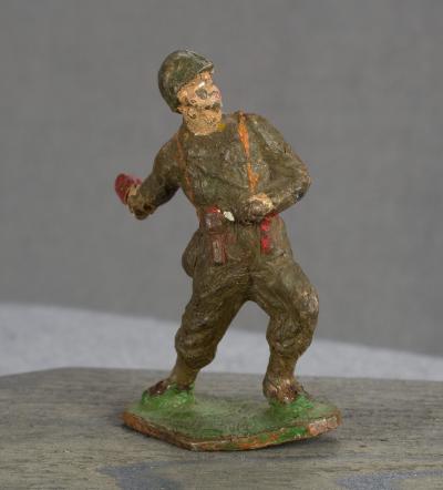 WWII Toy Soldier American Grenade Thrower 