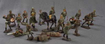 German Toy Soldiers Lot of 21