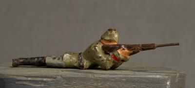 WWI German Toy Soldier Rifleman Prone Position 