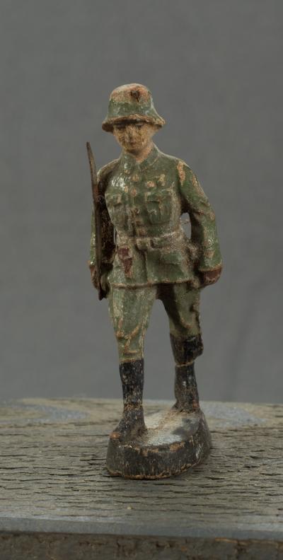 German Toy Marching Officer Soldier Elastolin