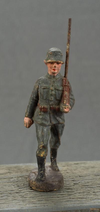 German Toy Marching Soldier Elastolin