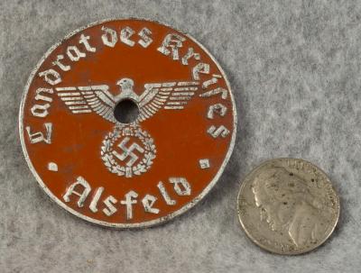 German License Disk Landrat des Kreises Alsfeld