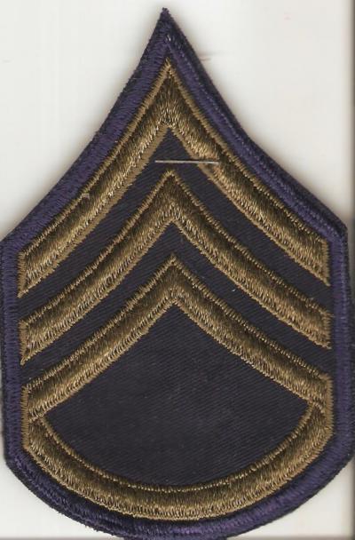 Army Staff Sergeant Rank Korean War Era