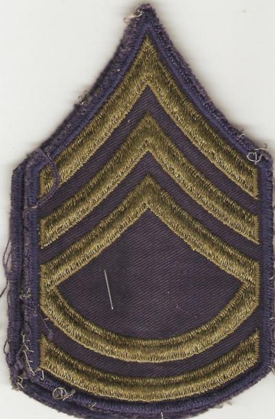 Army Sergeant 1st Class Rank Korean War