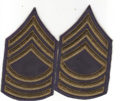  US Army Master Sergeant Chevrons Pair