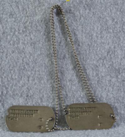 Airforce Dog Tags Leroy Beason 1948