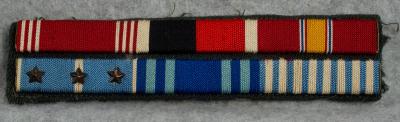 Korean War Service Ribbon Bar 6 Place Theater Made