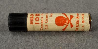 Vintage Iodine First Aid Bottle