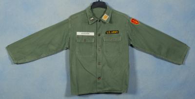 US Army Sateen Uniform Shirt Air Defense 1950's