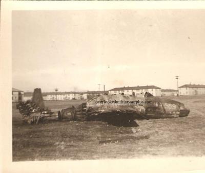 Jet Plane Crash Site Photograph