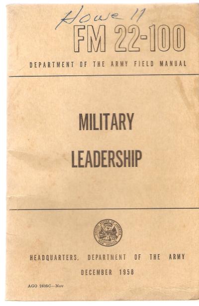 FM 22-100 Field Manual Military Leadership