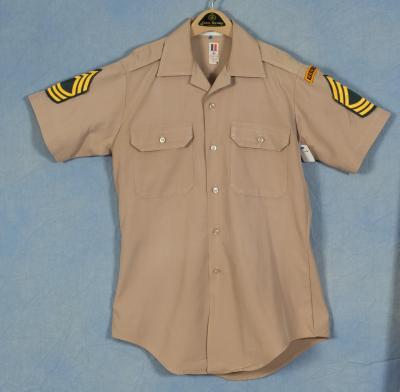 Vietnam Era Khaki Uniform Shirt  1970's