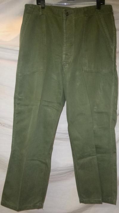 Vietnam Era Sateen Trousers X-Large 1960