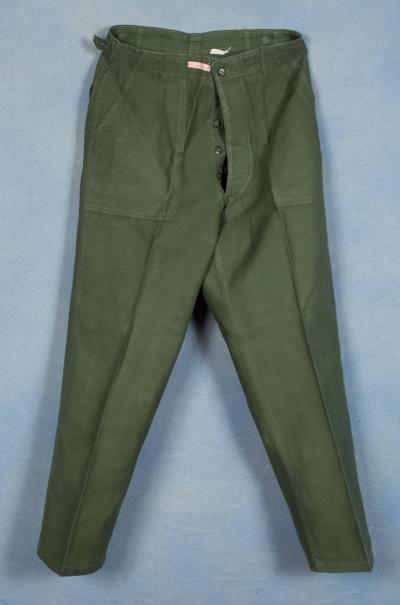 Vietnam Era Sateen Trousers Medium 1960