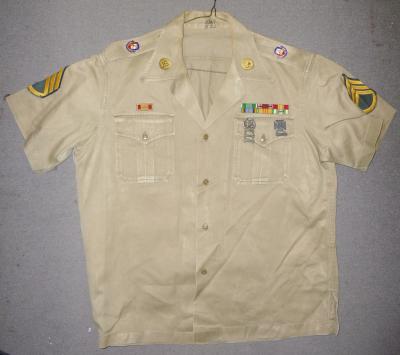 Vietnam Era Khaki Shirt w/ Insignia