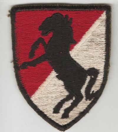 Army Patch 11th ARC Cavalry Cut Edge