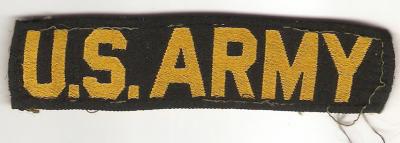 US Army Uniform Tape Early Vietnam Era