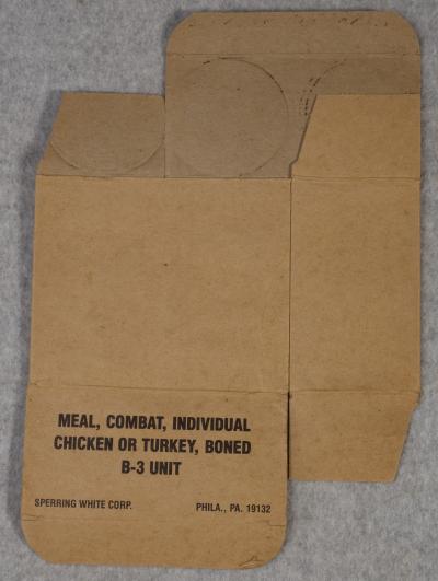 B-3 Unit Individual Combat Meal Chicken Turkey