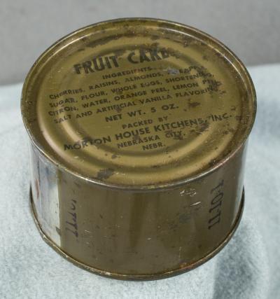 Vietnam era US Military Ration Tin Fruit Cake