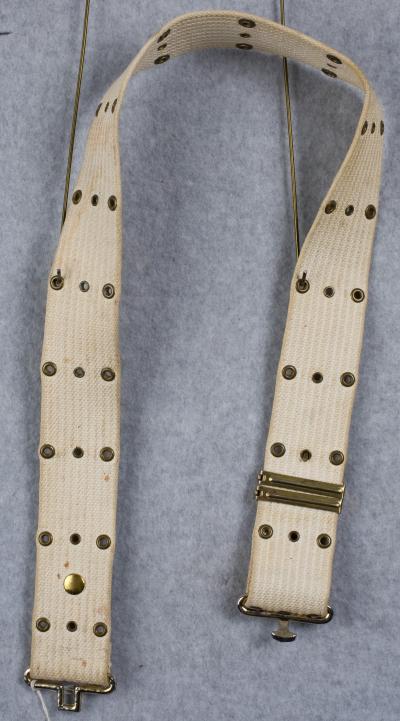 WWII M36 Web Pistol Belt White