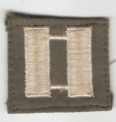 Vietnam Era Flight Suit Captain Rank Tab