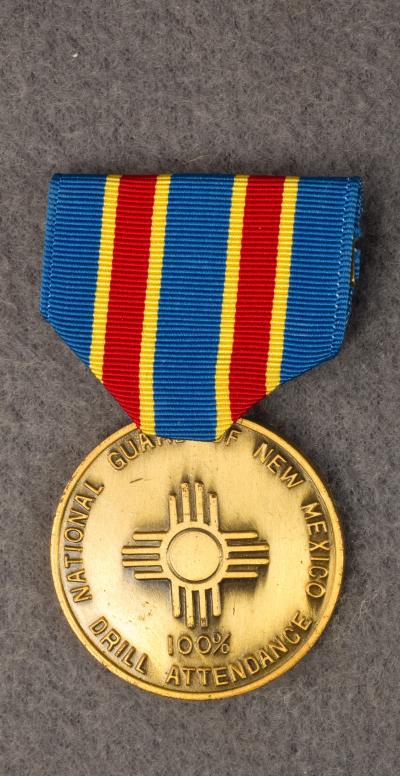 New Mexico 100% Drill Attendance Medal Engraved