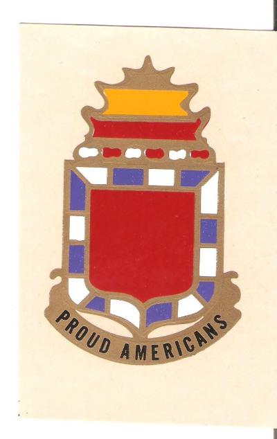 Helmet Decal 32nd Field Artillery Crest