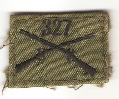 Collar Insignia Subdued 327th Infantry