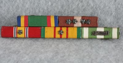 Vietnam Ribbon Rack 5 Place Coast Guard