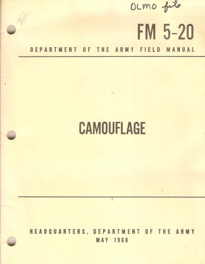 US Army Manual FM 5-20 Camouflage