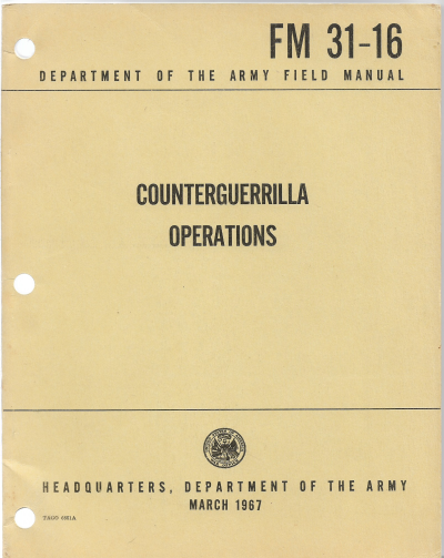 FM 31-16 Counterguerrilla Operations 1967 Manual