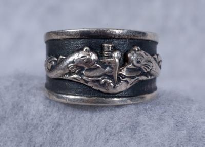 US Navy Submarine 925 Silver Ring