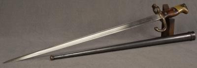 French Gras M1874 Bayonet & Matching Scabbard 1881