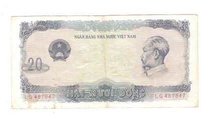 Vietnamese 20 Dong Note 1976