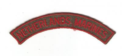 Netherlands Marines Patch Tab Rocker