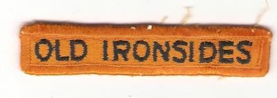 Old Ironsides Patch Tab 1st Armored Division