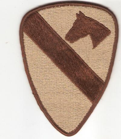 US Army Patch 1st Cavalry Division DCU Desert 