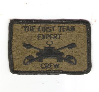 Armored First Team Expert Crew Patch