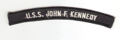 USS John F. Kennedy Patch Tab