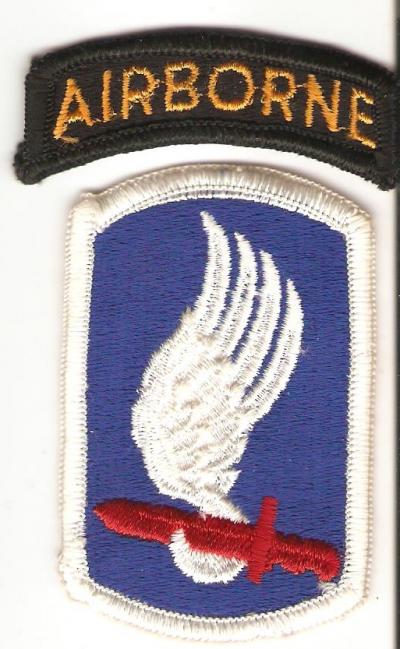 Patch 173rd Airborne Infantry Brigade