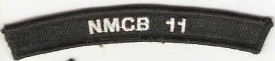 USN NMCB 11 Rocker Tab Patch Seabees