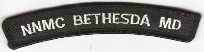 USN NNMC Bethesda MD Rocker Tab